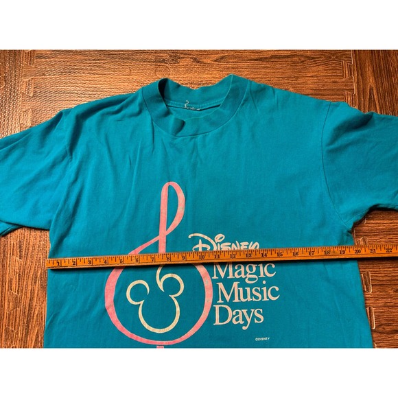 Vintage Disney Designs Magic-Music-Days T-Shirt Large 90s Single-Stitch Tee - Picture 9 of 9